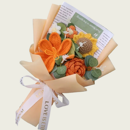 Orange Hibiscus / Orange Rose / Sunflower Plush Florist