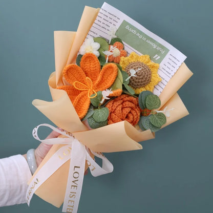 Orange Hibiscus / Orange Rose / Sunflower Plush Florist