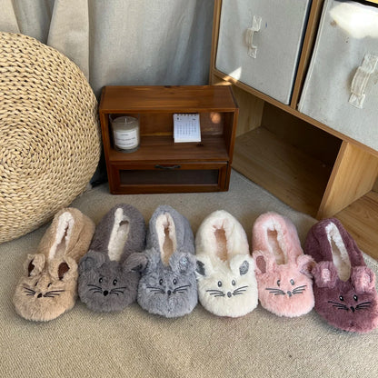 Mouse Plush Slippers