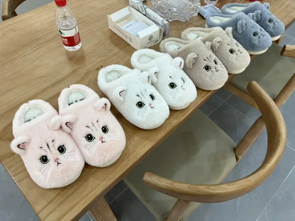 Cat Plush Slippers