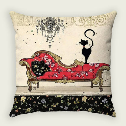 Opulent Cat Life Plush Pillow Case