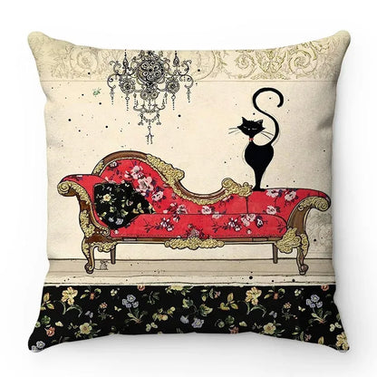 Opulent Cat Life Plush Pillow Case