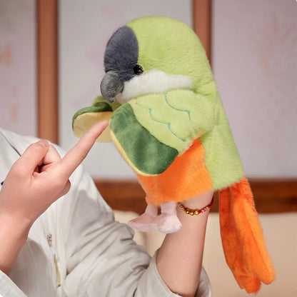 Orange Budgerigar Hand Puppet