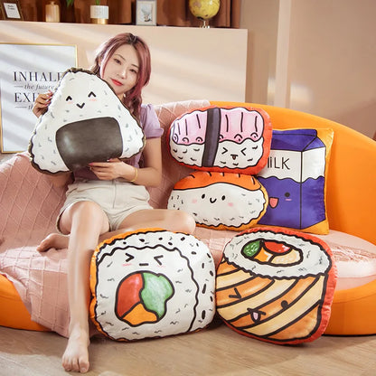 Onigiri Printed Plushie Pillow