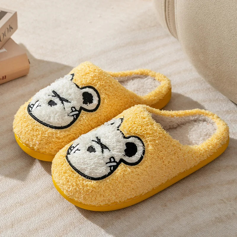 Rough Bear Plush Slippers