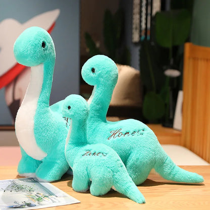 Sky Blue Baby Brontosaurus Stuffed Animal