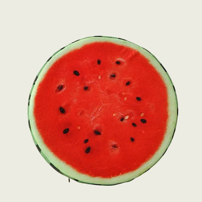 Round Slice of Lime Printed Fruit Cushion