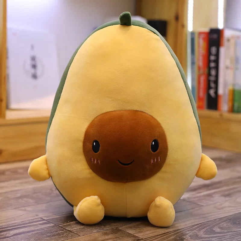 Smiling Halved Avocado Plushie