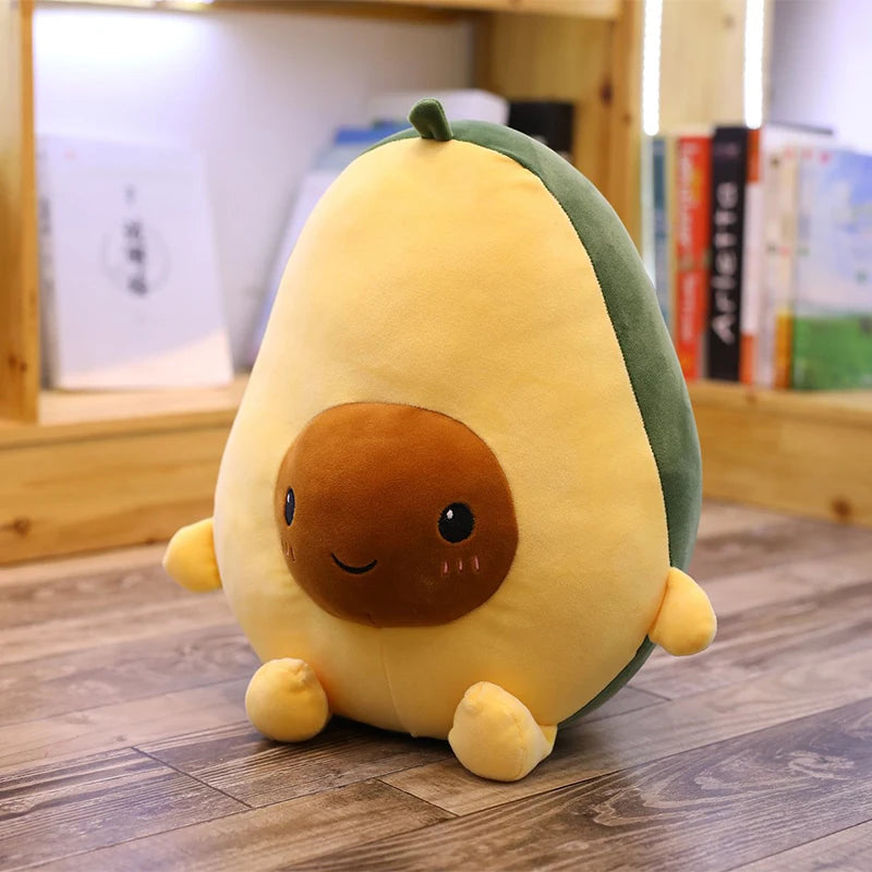 Smiling Halved Avocado Plushie