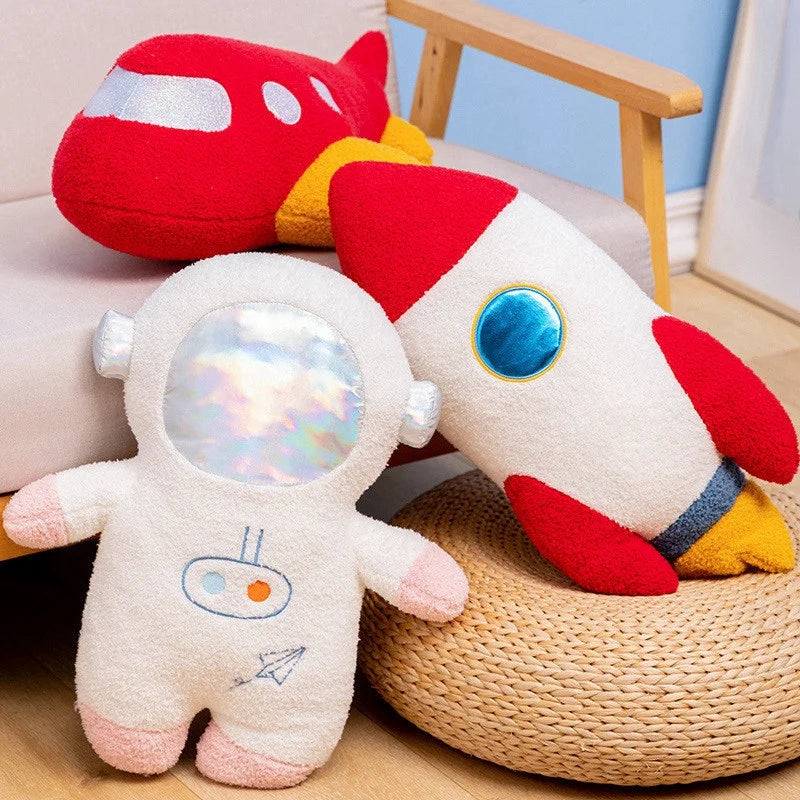 Cartoon Rocketship Plush Toy