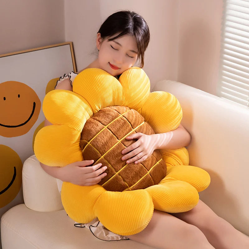 Sunflower Plush Pillow Cushion