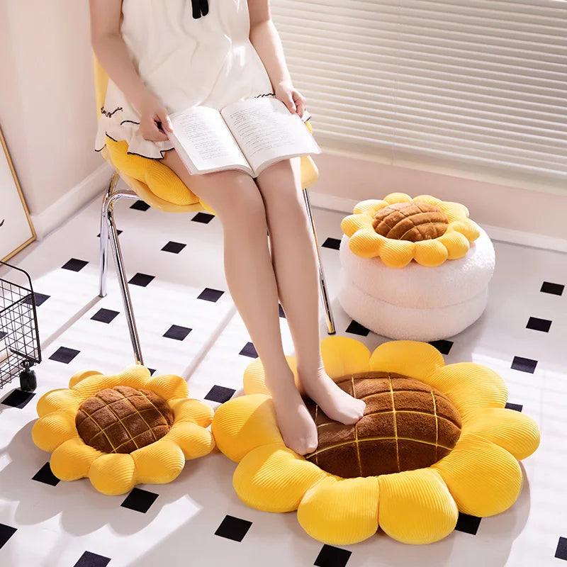 Sunflower Plush Pillow Cushion