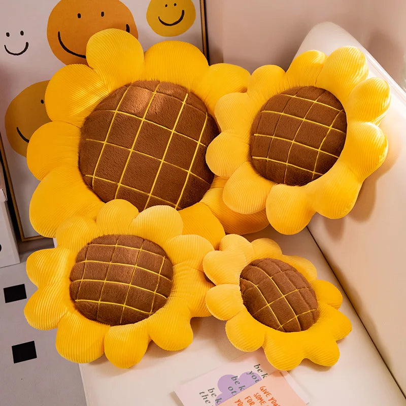 Sunflower Plush Pillow Cushion
