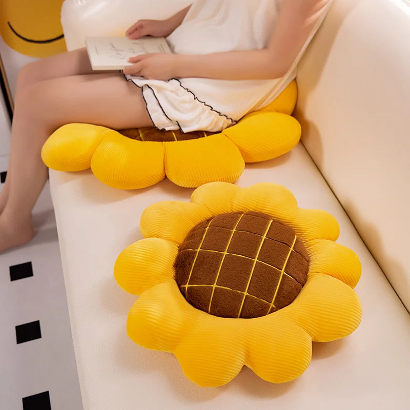 Sunflower Plush Pillow Cushion