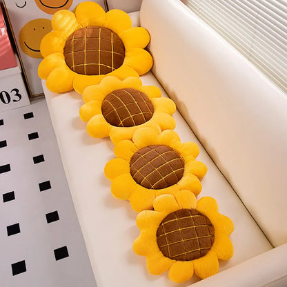 Sunflower Plush Pillow Cushion