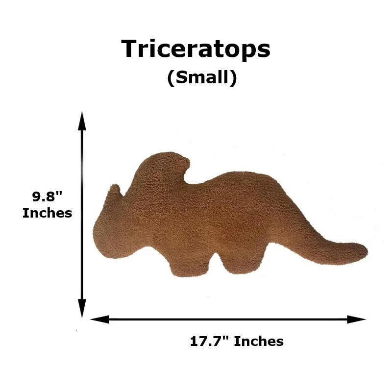Triceratops Dinosaur Chicken Nugget Plush
