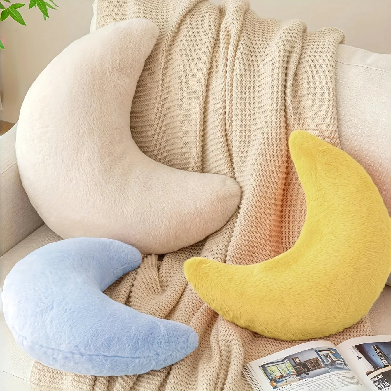 Waning Crescent Moon Plush Toy